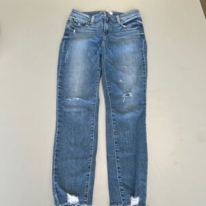 Paige Verdugo Ankle Jeans Distressed Perfect Condition